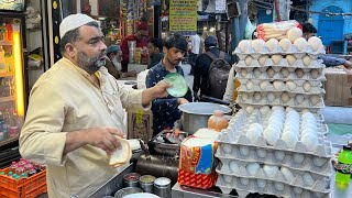 Indias Fastest Omelet Making  Khan Omelette Corner  Bread Cheese Omelette  Indian Street Food [upl. by Rici13]