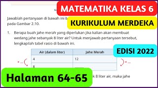 Kunci Jawaban Matematika Kelas 6 Halaman 64 65 Latihan 22 Kurikulum Merdeka [upl. by Buckley]