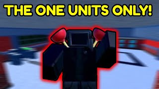 The 1 Unit Only Challenge In 🧪EP 60 Toilet Tower Defense ROBLOX BloxDan [upl. by Hessler745]