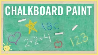 DIY  How to Make Chalkboard Paint Only 2 Ingredients [upl. by Deedee930]