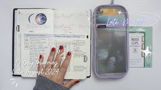 10Day Planning  Late Month  August 21st to 31st 2024  Bullet Journal Pocket A6  Nolty 6501 [upl. by Hump]