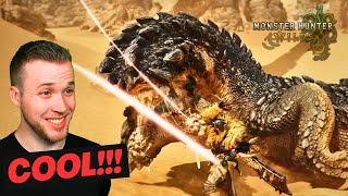 LOOK AT THOSE ATTACKS 😱🗡️ Monster Hunter Wilds Long Sword Weapon Reaction MH Noob Reacts [upl. by Sundstrom506]