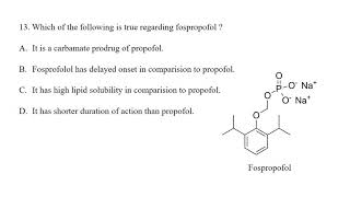 Medicinal Chemistry MCQs General Anaesthetics [upl. by Leyes]