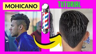 🟡Corte MOHICANO paso a paso 2021  2022 en VCRESTA MODERNA tutorial❌❌corte de NEYMAR DeivysBarber [upl. by Loring]