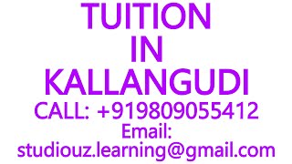 TUITION IN KALLANGUDI for CBSE ICSE ISC NIOS STATE BOARDMATHSSCIENCEPHYSICSCHEMISTRYBIOLOGY [upl. by Gerry]