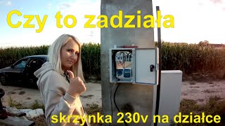 Skrzynka elektryczna na działkę podłączenie czy uda mi sięelectric box connection with anti shock [upl. by Victor]