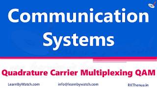 Quadrature Carrier Multiplexing QAM  Hindi Urdu  Communication System by Raj Kumar Thenua [upl. by Celeste]