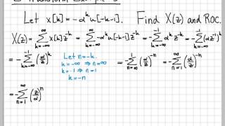 ZTransform Example 3  ZTransform Part 1 [upl. by Jacobsohn487]