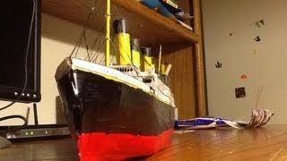 Titanic Paper Model Tutorial [upl. by Rutledge]