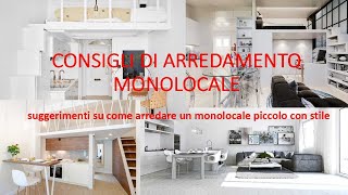 come arredare un monolocale  ottenere il massimo da una casa piccola [upl. by Rhiana808]