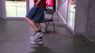 HOW TO DO Standing Leg Extension with Resistance Bands [upl. by Adnaloj]