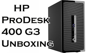 HP ProDesk 400 G3 Microtower Unboxing [upl. by Greenfield]