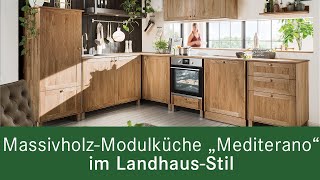 MassivholzModulküche im Landhausstil  allnatura  Ihr MassivholzExperte [upl. by Chance923]