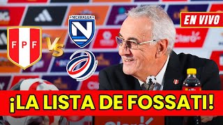 LOS CONVOCADOS POR JORGE FOSSATI A LA SELECCION PERUANA  CONFERENCIA DE PRENSA 🔴EN VIVO🔴 [upl. by Guild]