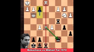 Nice Tactics  Alexander Bokuchava vs Mikhail Tal 1970 [upl. by Annaor451]