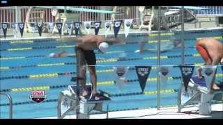 Michael Phelps 50m freestyleArena Grand Prix 2014 [upl. by Ardnalac]