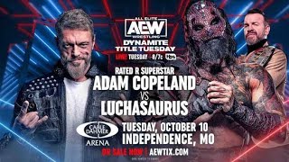 quotADAM COPELAND VS LUCHASAURUSquot ADAM COPELAND EN AEW 3 [upl. by Lexi]