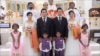 Identical Twins Marry Another Set of Twins in Ceremony By Twin Priests [upl. by Pilif]