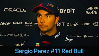 F1 2023 Abu Dhabi GP Sergio Perez FP2 Interview [upl. by Nomrej]