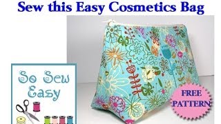 Sew an easy cosmetics bag [upl. by Corson]