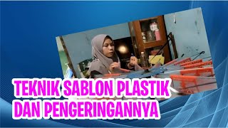 CARA mudah Sablon Plastik dan pengeringannya percetakankaromah [upl. by Farkas]