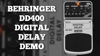 Behringer DD400 Digital Delay Demo Including Mono Stereo and Hold Functions [upl. by Irrehs679]