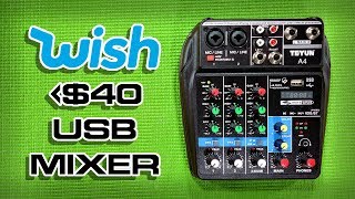 Under 40 USB Mixer from Wishcom Review  Test  A4 Mixer Review  Budget Tubing Ep 7 [upl. by Adolpho]