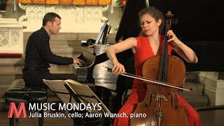 Music Mondays presents Julia Bruskin cello Aaron Wunsch piano Part 2 of 3 [upl. by Leuqcar]