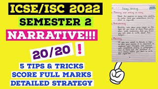 How to score 2020 in Narrative Essay of ICSEISC English Language Semester 2 Examinations [upl. by Alston]