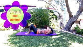 Post Pregnancy Workout  BARLATES BODY BLITZ Postnatal Mat Workout for Diastasis Recti [upl. by Antony]