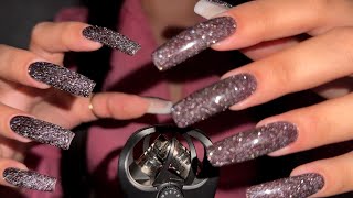 ASMR  Nail Tapping amp Scratching Only  NO TALKING  Natural long nails [upl. by Yme]