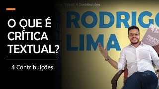 Filologia e Crítica Textual 4 Contribuições [upl. by Suoivatnod]