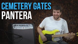 Pantera  Cemetery Gates como tocar  aula de guitarra [upl. by Dolly355]