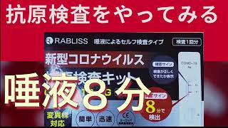 唾液で８分！意外と簡単にできた抗原検査。 [upl. by Kory]