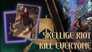 Gwent  CLAN RIOT SKELLIGE 109 Deck Gameplay Guide [upl. by Shorter]