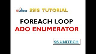 ForEach Loop ADO Enumerator  foreach ado enumerator in ssis  ssis tutorial part 45 [upl. by Azalea]