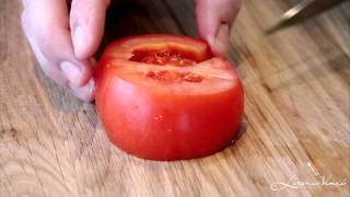 Ricetta in 30 secondi Scalogno caramellato Cuore di Pomodoro e Burrata [upl. by Kcirddet]