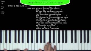 In Christ Alone Kristian Stanfill  How to Play on the Piano  F [upl. by Tu846]