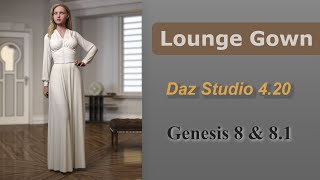 Simulation Quickstart Guide  dForce Vintage Lounge Gown for G8 amp 81 Females  Daz Studio 420 [upl. by Ynnol]