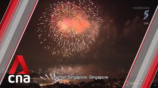 NDP 2020 Fireworks light up night sky on Singapore’s 55th National Day [upl. by Lipkin5]