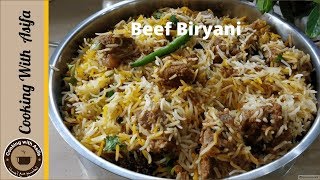 Perfect Degi Beef Biryani Recipe By Cooking with Asifa [upl. by Nwahs]