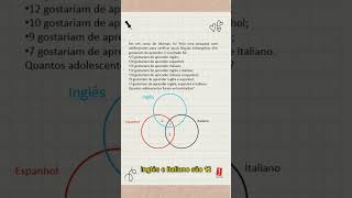 Aprenda a resolver Diagrama de Venn com 3 elementos matemática matematicaenem dicasdematematica [upl. by Roseanne]