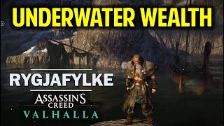 How to Get the Underwater Wealth in Rygjafylke Region  Assassins Creed Valhalla [upl. by Nyladnarb]