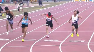 U17 Girls 100 M Final  Khelo India Youth Games 2020 [upl. by Brill]