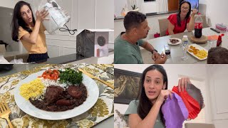 CHEGOU A AIR FRYER É SUPER LINDA E SILENCIOSA  estreamos com carne assada  comprinhas e feijoada [upl. by Fraase318]