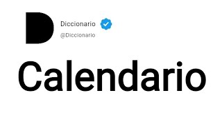 Calendario Significado En Español [upl. by Laurentium]