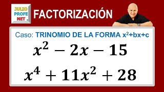 FACTORIZAR TRINOMIOS DE LA FORMA x²bxc Video 1 [upl. by Ttessil]