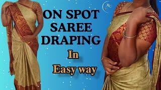 Step by Step Saree Draping Tips for Beginners🥻SareeDraping [upl. by Readus]