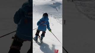 Zinal skiing steep run in short turns [upl. by Hedve959]