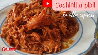 Cochinita pibil en OLLA EXPRESS  Fácil  Dulce Sazón [upl. by Malim]